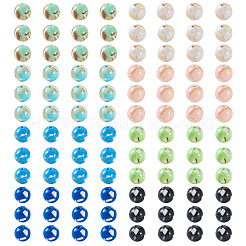 160 pezzo di perline di pietra sintetica e conchiglia trochus assemblate in 8 colori&nbsp;G-TA0002-31D