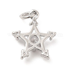 Pendentifs en laiton de placage de rack avec zircone cubique&nbsp;KK-K270-38P