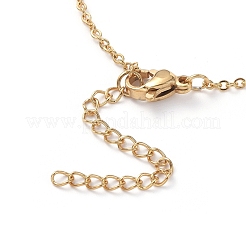 Collane a catena in acciaio inossidabile 304&nbsp;NJEW-G335-31G
