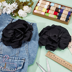 2 Stück Polyester-Blumen-Eisenstifte&nbsp;JEWB-GO0001-18E