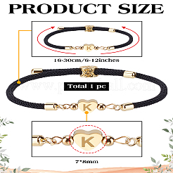 1 verstellbares Nylonband-Armband für Damen und Herren.&nbsp;BJEW-LP0001-30K