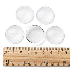 Cabochon in vetro trasparente&nbsp;GGLA-R026-25mm