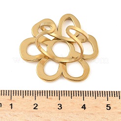Anillos de puño abiertos de acero inoxidable 304 para mujer&nbsp;RJEW-U060-04B-G