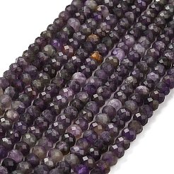 Natürlichen Amethyst Perlen Stränge&nbsp;G-G278-A02-4x6mm