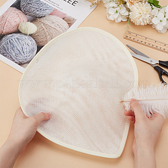Base de fascinator mini chapeau en lin&nbsp;AJEW-WH0561-32E