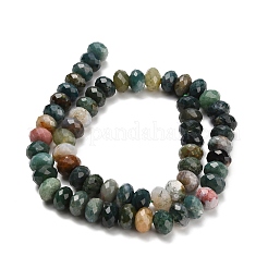 Natur Indien Achat Perlen Stränge&nbsp;G-C259-A02-6x10mm
