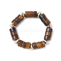 Perline di ematite e anelli naturali in occhio di tigre naturale per le donne&nbsp;RJEW-JR00873-04