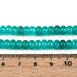 Teñidos naturales blancas abalorios de jade hebras&nbsp;X-G-T139-59A-09