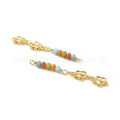 Ciondoli per connettori con maglie in ottone placcatura a cremagliera&nbsp;KK-M266-17G