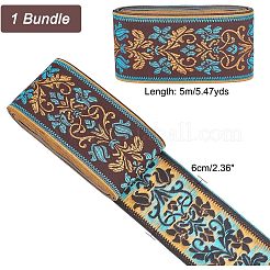 Rubans de polyester de broderie de style ethnique&nbsp;OCOR-WH0079-25A
