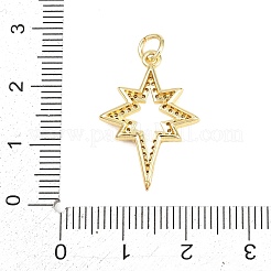 Messing micro pave klare zirkonia anhänger&nbsp;KK-F938-04G