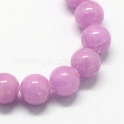 Natur gefärbt gelbe Jade Edelstein-Korn-Stränge&nbsp;G-R271-8mm-YXS04