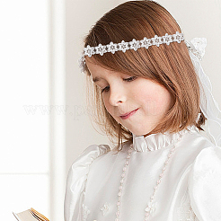 5 mètre de bordures en dentelle à fleurs en organza&nbsp;SRIB-WR0001-12