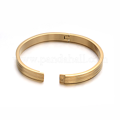 Ionenplattierung (IP) trendige Armreifen aus 304 Edelstahl&nbsp;BJEW-L552-23E-8mm
