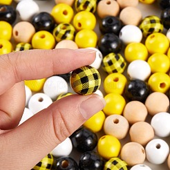 200pcs perles rondes en bois&nbsp;sgDIY-SZ0003-33A