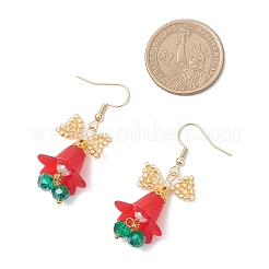 Ohrhänger aus 304er Edelstahl mit Blumenmotiv&nbsp;EJEW-MZ00592
