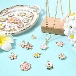 80pcs 20 styles de pendentifs en émail en alliage&nbsp;ENAM-FS0004-21