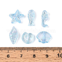 Transparente Acrylperlen mit Ozeanmotiv&nbsp;TACR-T028-69C