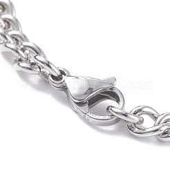 Anlaufgeschütztes Panzerkettenarmband aus 304 Edelstahl für Männer und Frauen&nbsp;BJEW-JB07984