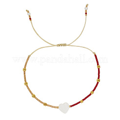 Braccialetti di perline intrecciate con perline di vetro&nbsp;QU5327