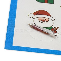 Autocollants en plastique pour animaux de compagnie sur le thème de Noël&nbsp;AJEW-Q151-01B