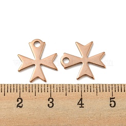 Breloques en acier inoxydable 304 plaquées par ions (IP)&nbsp;STAS-C043-49RG