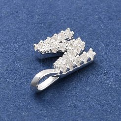 925 argento sterling con ciondoli in zirconi cubici&nbsp;STER-Q004-01M-S