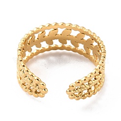 Ionenplattierung (IP) 304 Edelstahl-Fingerringe&nbsp;RJEW-L102-27G