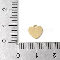 Breloques vierges estampées en acier inoxydable 304&nbsp;STAS-E501-02G