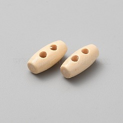 2 loch  Holz knöpfen&nbsp;BUTT-WH0028-90B