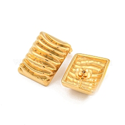 Pendientes rectangulares de acero inoxidable 304&nbsp;EJEW-L290-023G