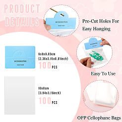 100 bolsa rectangular de celofán de polipropileno transparente&nbsp;CDIS-TA0001-36B