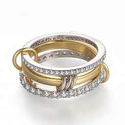 Ringlegierung mit Kristall-Strass-Fingerringen&nbsp;FS-WGDB9DD-03