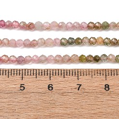Colliers de perles de tourmaline multicolores naturelles à dégradé de couleurs&nbsp;G-D110-A02-06
