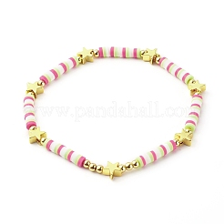 Ensembles de bracelets extensibles en perles d'argile polymère faites à la main&nbsp;BJEW-JB06353-01