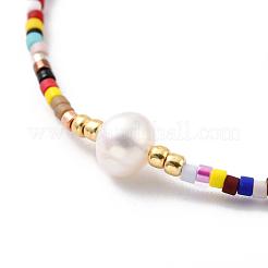 Nylon regolabile bracciali intrecciati cavo di perline&nbsp;BJEW-P256-B14