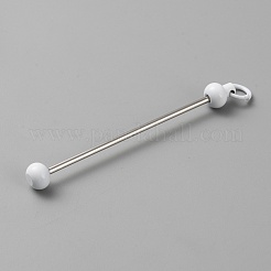 Porte-clés perlé barre de fer pour la fabrication de bijoux bricolage artisanat&nbsp;IFIN-SZC0005-01A-06