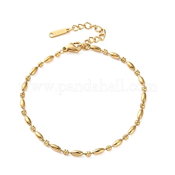 Bracelets de perles en acier inoxydable 304 pour femmes&nbsp;SA-CBA8C9C-05G