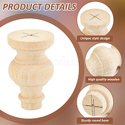 Möbelbeine aus Holz&nbsp;DIY-WH0888-582A