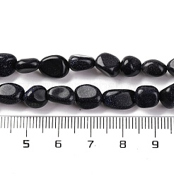 Synthetische blauen goldstone Perlen Stränge&nbsp;G-G146-A35-01