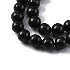 Fili di perle di shungite naturale&nbsp;G-M353-A04-12mm