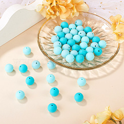 45 perles focales rondes en silicone de 3 couleurs&nbsp;SIL-TAD0001-01A