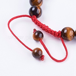 Bracelets réglables de perles tressées avec cordon en nylon&nbsp;BJEW-F308-55C