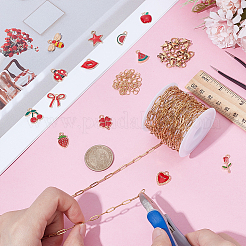 DIY-Set zur Herstellung von Halsketten mit gemischten Formen und Emaille-Charms&nbsp;DIY-PH0031-32