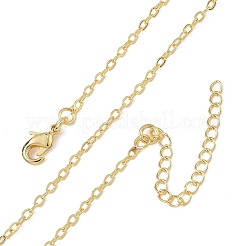 Colliers à chaîne en laiton de 2 mm pour femmes&nbsp;KK-CBA2293-01G