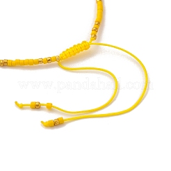 Bracciale di perline intrecciate in opale giallo&nbsp;FR2657-1