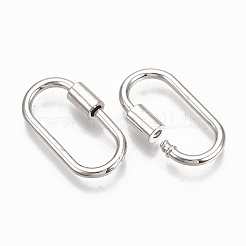 Ciondoli con moschettone a vite in ottone&nbsp;LS-KK-T047-07P