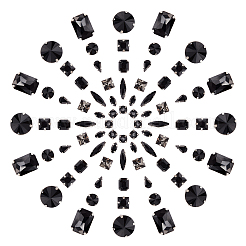 100 Stück 10 Stil Strass zum Aufnähen&nbsp;RGLA-PH0001-15