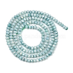 Galvanoplastie rondelles perles de verre brins&nbsp;GL-T021-2x2.5mm-17-23