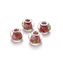 Handgemachte glasperlen murano glas großlochperlen&nbsp;LS-LPDL-N001-047-D02